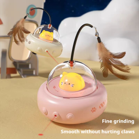 CAT Teasing Toys - Ideal For Fun And Engagement In Pets, Includes Various Interactive Toys For Dogs (Color: Pink)